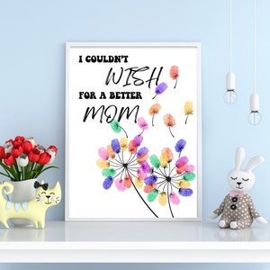 Mother&#39;s Day Handprint Art Craft, Mommy Handprint Fingerprint Craft, Mother&#39;s Day Handprint Preschool, Baby Toddler Craft, DIY kids craft