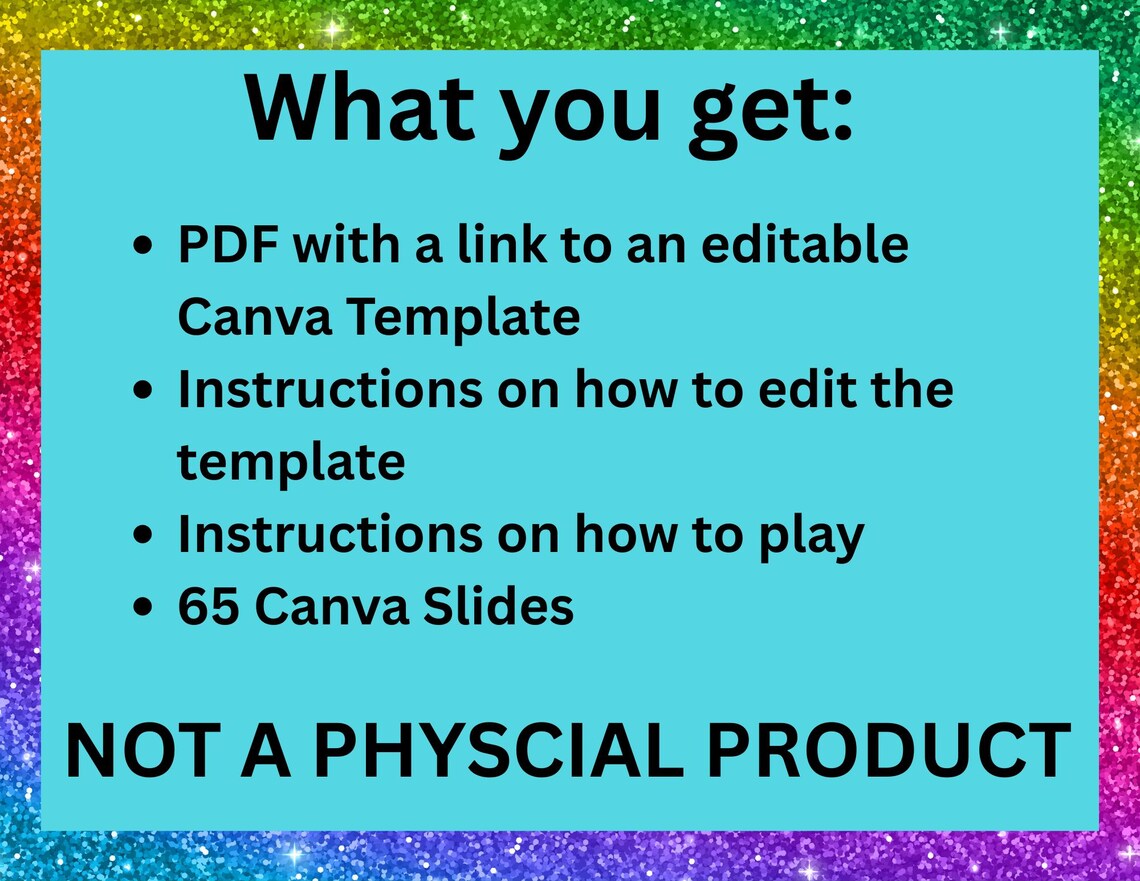 Editable Trivia Game Template Canva Game Board With 6 Categories