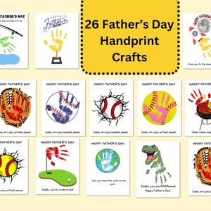 Fathers Day Handprint Craft, Fathers Day Craft, Fathers Day Art, Fathers Day Gift from Son Daughter Kids, Fathers Day Keepsake Printable