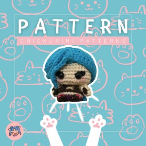 Arcane Jinx Inspired Crochet Pattern – Doll & Plush Toy Design – Fan Art DIY Crochet Pattern