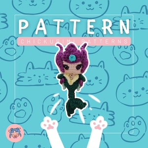 Ocean-Themed Crochet Doll Pattern | Inspired Plushie Design | Character Fan Art