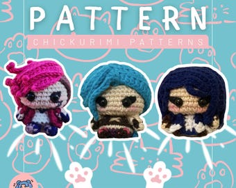 Arcane Vi, Jinx and Caitlyn Inspired Amigurumi Crochet Patterns – Fan Art
