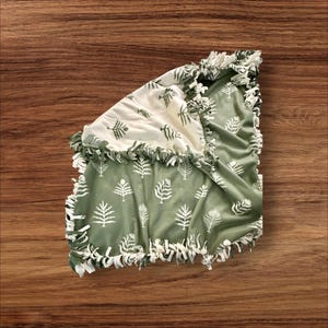 Handmade, Fleece Blanket in COZY FERN-EVER (Shop Keepies)