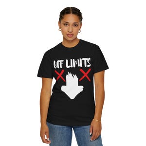 Off Limits Graphic She's Taken Dyed T-shirt, Casual Wear