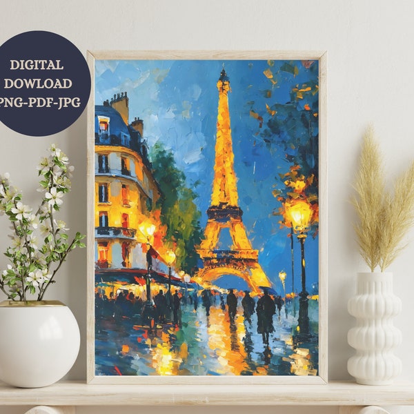 Paris art print Eiffel Tower art print, France poster, Paris poster, watercolor, effeil tower, France wall art, Paris romantic painting