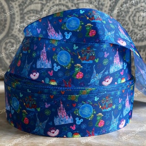 Nastro Disney Main Street Electrical Parade Nastro grosgrain di alta qualità tagliato in larghezze di 1", 1,5" e 2", perfetto per cordini e molto altro!