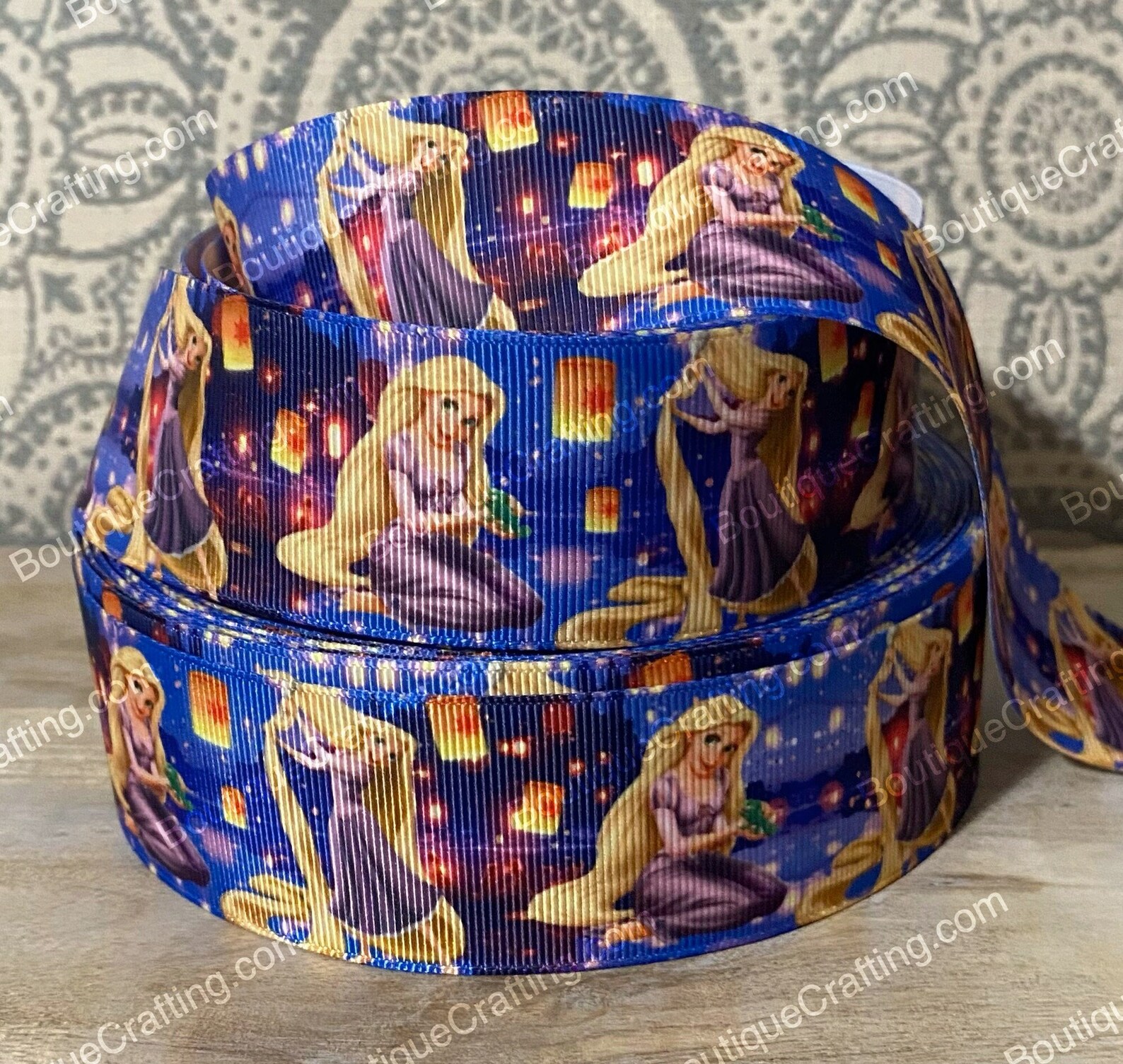 Tangled Ribbpm Disney Tangled Ribbon High Quality Grosgrain Ribbon by the Yard 1