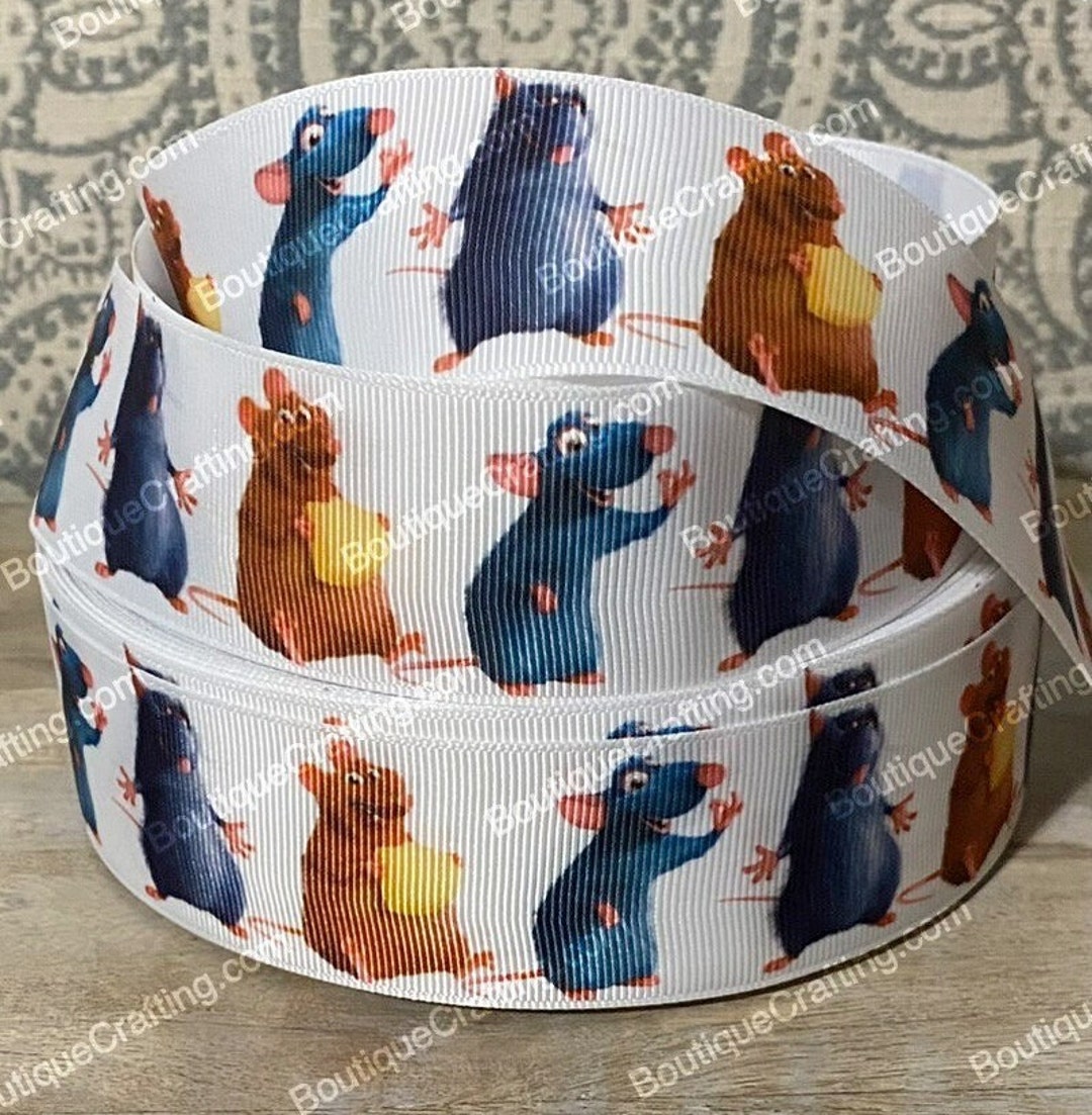 Rat Ribbon Disney Ratatouille Ribbon High Quality Grosgrain Ribbon by the Yard 1 ...