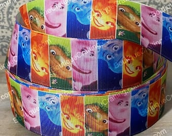 Wstążka Disney Elemental Ribbon Wysokiej jakości wstążka grosgrain przycięta na wymiar o szerokości 1" i 1,5" Idealna na kokardy do włosów, smycze i wiele innych!