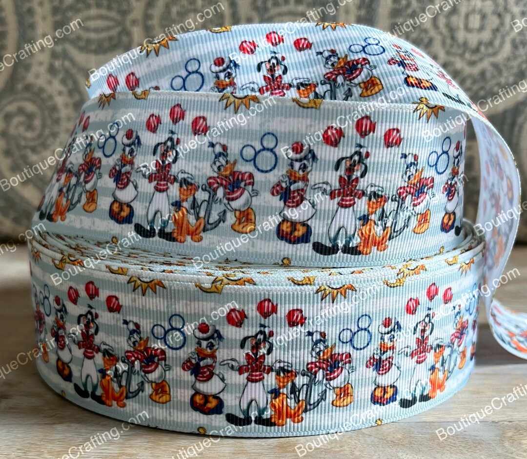 Disney Cruise Ribbon High Quality Grosgrain Ribbon by the Yard 1