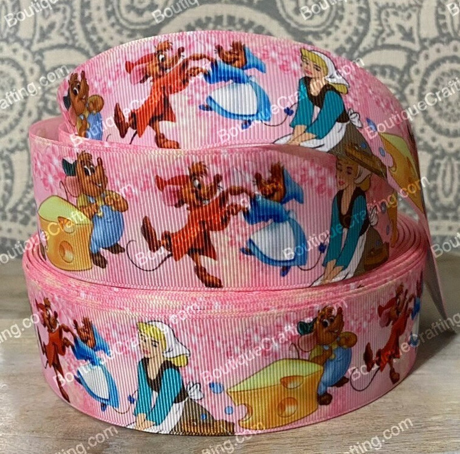 Disney Cinderella Ribbon High Quality Grosgrain Ribbon by the Yard 1 ...