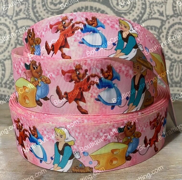 Disney Cinderella Ribbon High Quality Grosgrain Ribbon by the Yard 1 ...