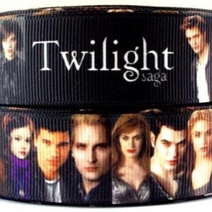 Twilight Ribbon Hochwertiges Ripsband Schüttgut 2,5 cm Breit Bella Edward Jacob Esme Carlisle Cullens Vampire Ribbon