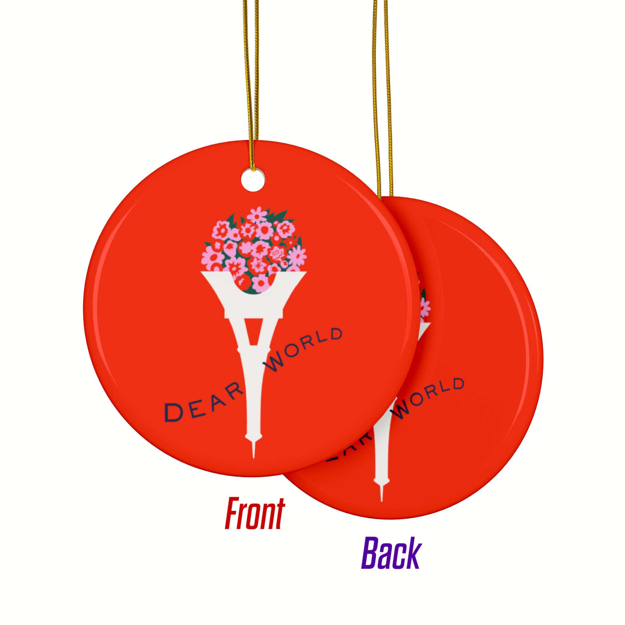 Dear World 2023 Encores 2sided Ceramic Ornament Etsy