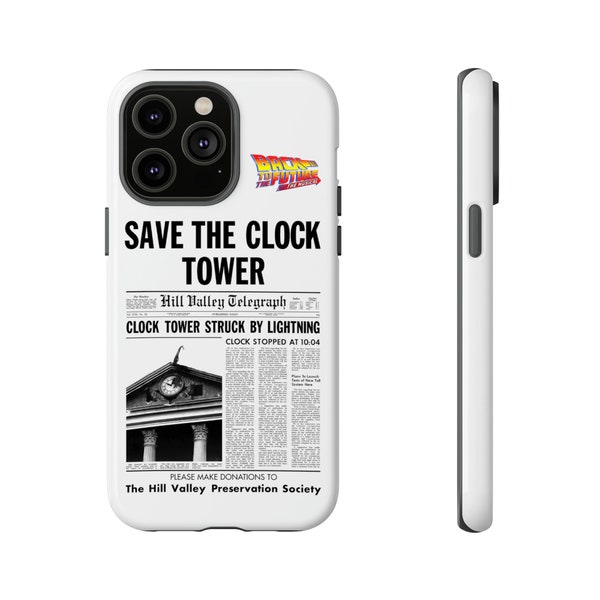 Back to the Future (2021 London) (Save the Clock Tower flyer) [Phone Case]