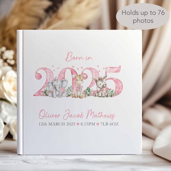 Baby Photo Album ~ first years ~ Born in 2025/26 ~baby  ~ baby girl ~ personalised rp1