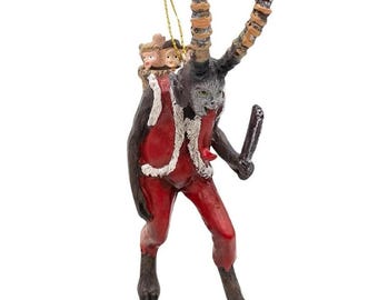Evil Krampus Holiday Havoc Halloween Christmas Scary Ornament of Nightmares