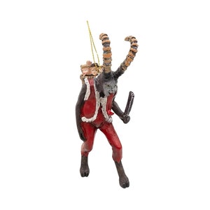 Evil Krampus Holiday Havoc Halloween Navidad Adorno aterrador de pesadillas