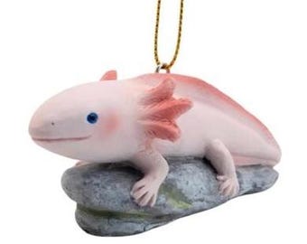 Axolotl Pink Salamander Christmas Tree Cute Ornament