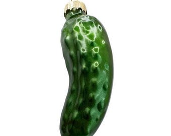 Glass Blown Christmas Pickle Tree Ornament Tradition