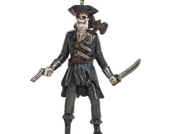 Ghost Pirate Skeleton Skull Christmas Halloween Tree Ornament