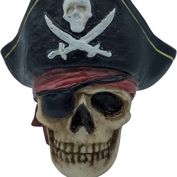 Pirate Skull Christmas Ornaments Crossbones Hat Halloween Decorations Jolly Roger Decor