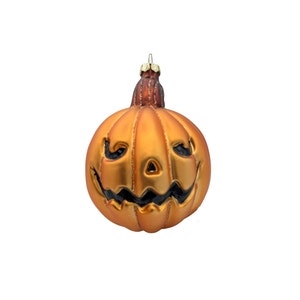 Jack O Lantern Pumpkin Halloween Decoration Blown Glass Ornaments for Spooky Christmas Tree Scary Decor