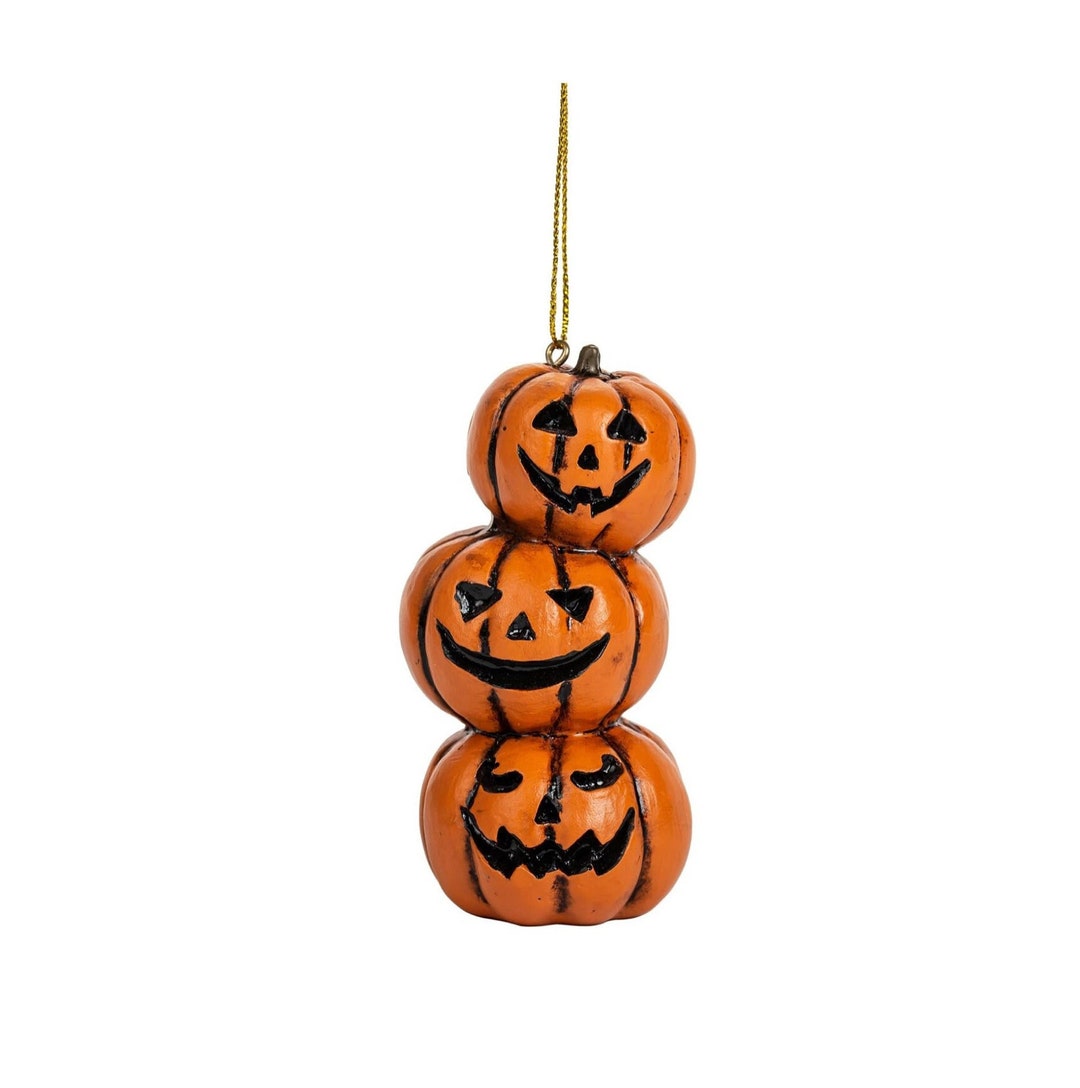 Halloween Pumpkins Jack O Lantern Stacked Spooky Scary Christmas Tree ...