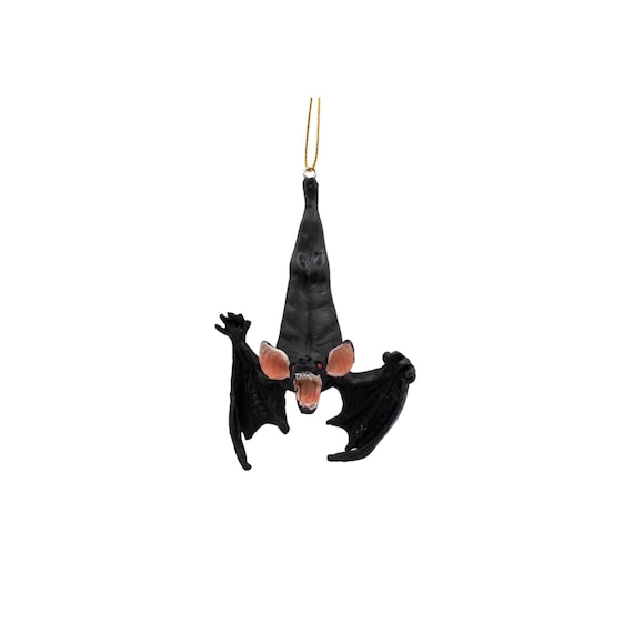 Halloween Scary Black Bat Christmas Tree Spooky Ornament