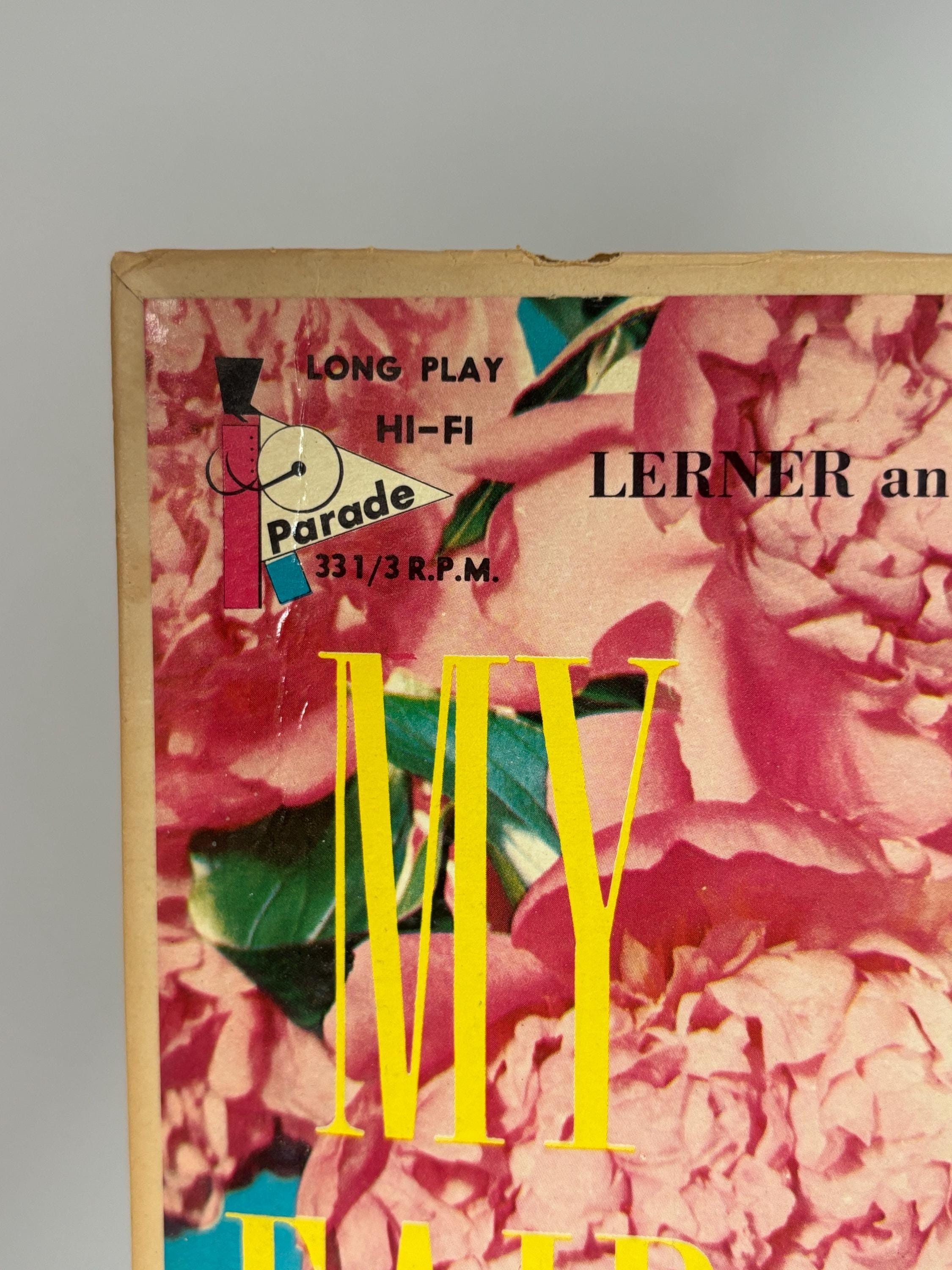 Mid Century Floral Album Art – My Fair Lady Vinyl LP – Retro Wall