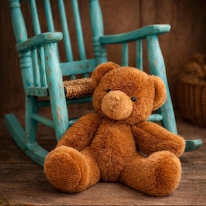 Vintage Applause Teddy Bear 13” — Soft Brown Hospital Comfort Bear — 1990s Plush — Gentle Childhood Heirloom