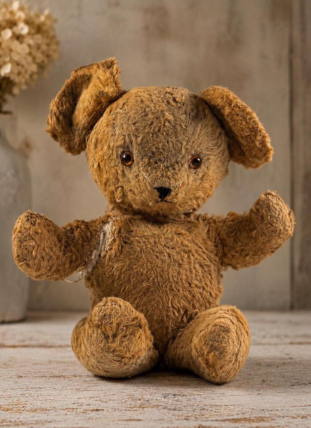 Early 20th Century Antique Mohair Teddy Bear, Circa 1920–1935