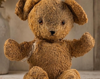 Early 20th Century Antique Mohair Teddy Bear, Circa 1920–1935