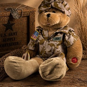 Military teddy bear - Etsy 日本