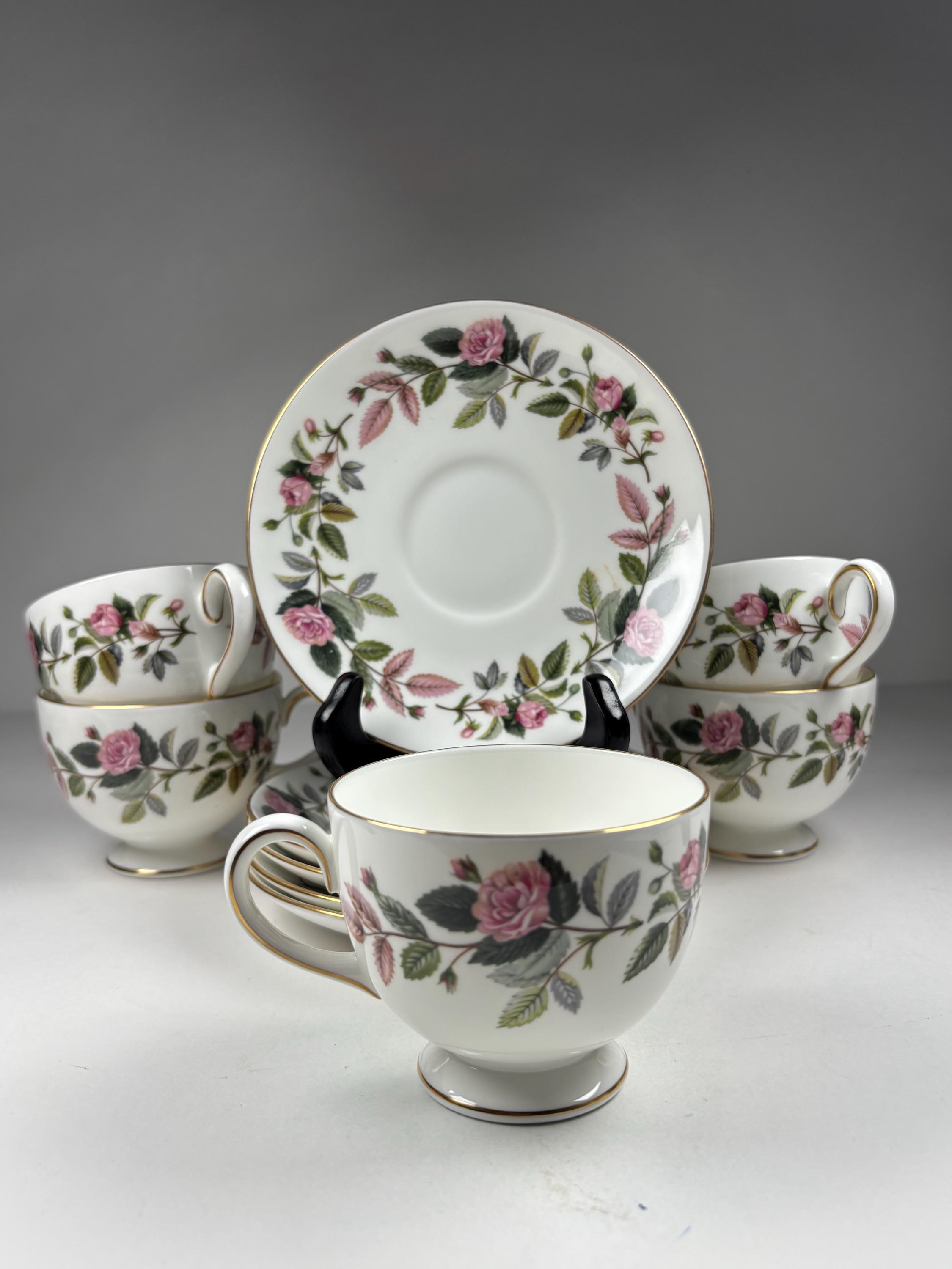 Wedgwood Hathaway Rose Tea Set - Etsy