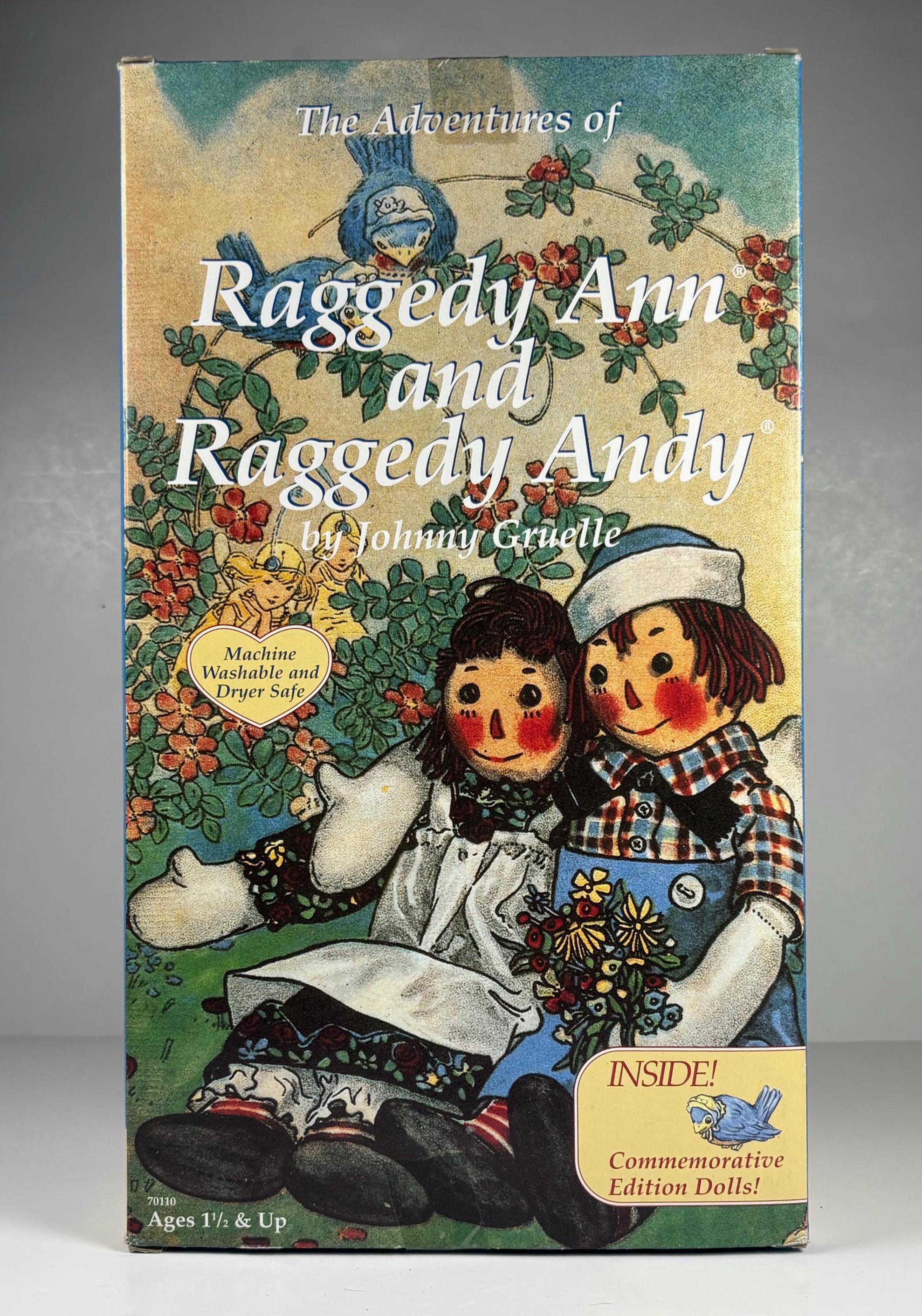 1996 Raggedy Ann & Andy Anniversary Doll Set Johnny Gruelle Book
