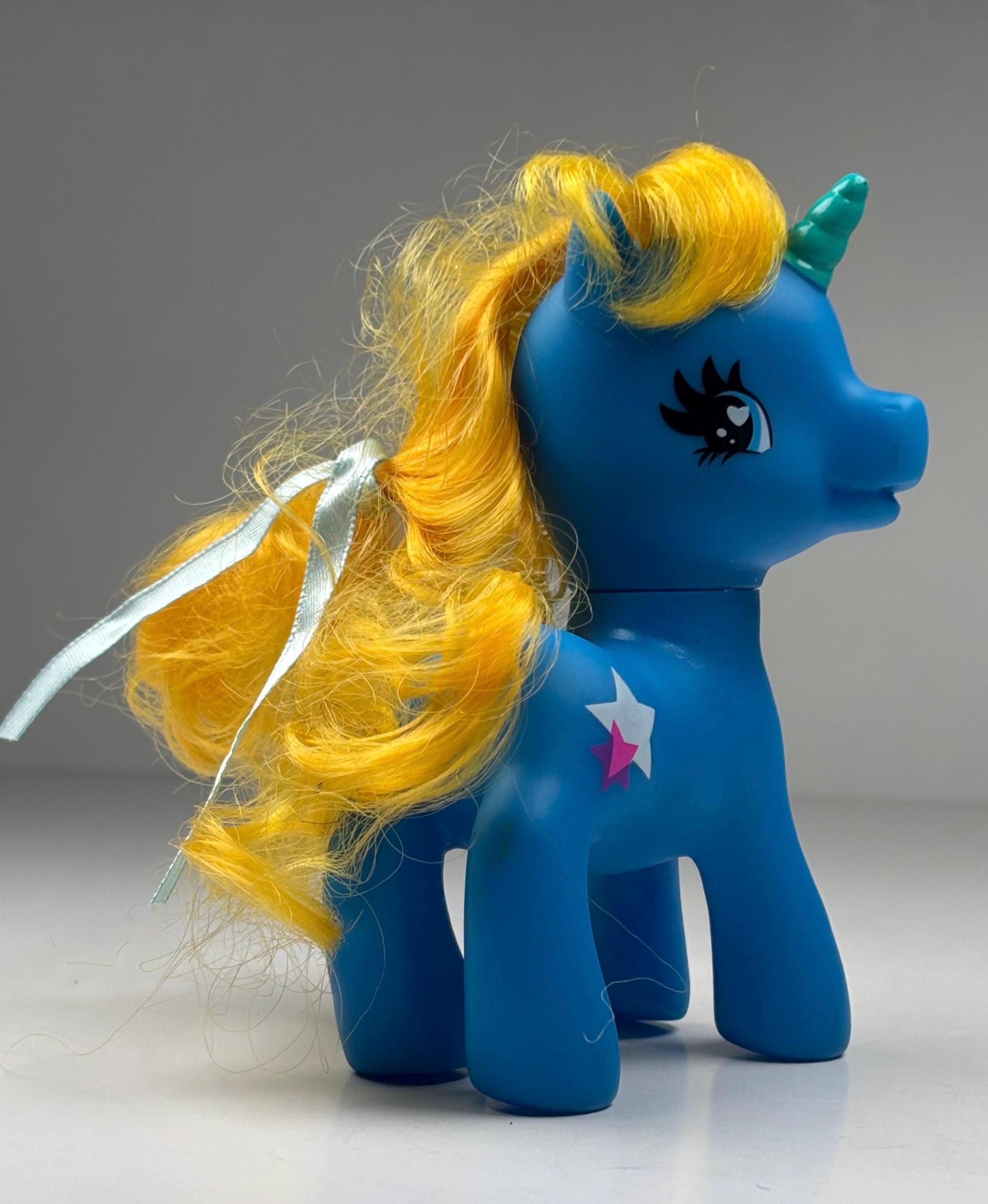Vintage 1980s My Little Pony Unicorn – Blue G1 Hasbro MLP W