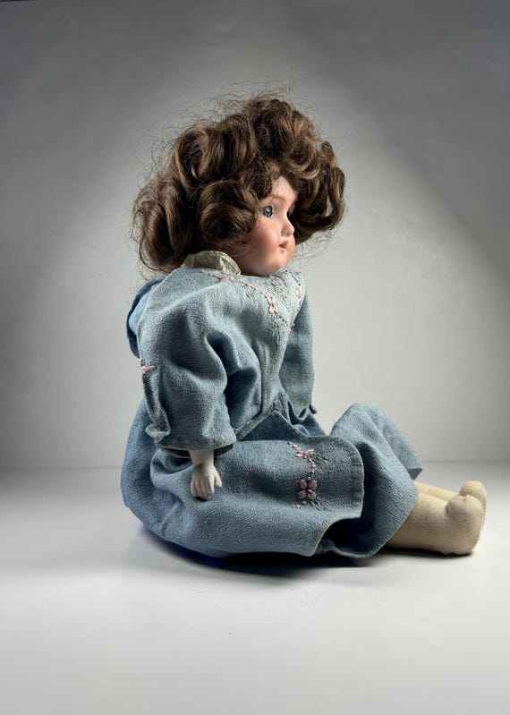 Antique 18” Bisque Porcelain Doll C.1910–1920 | Estate Found