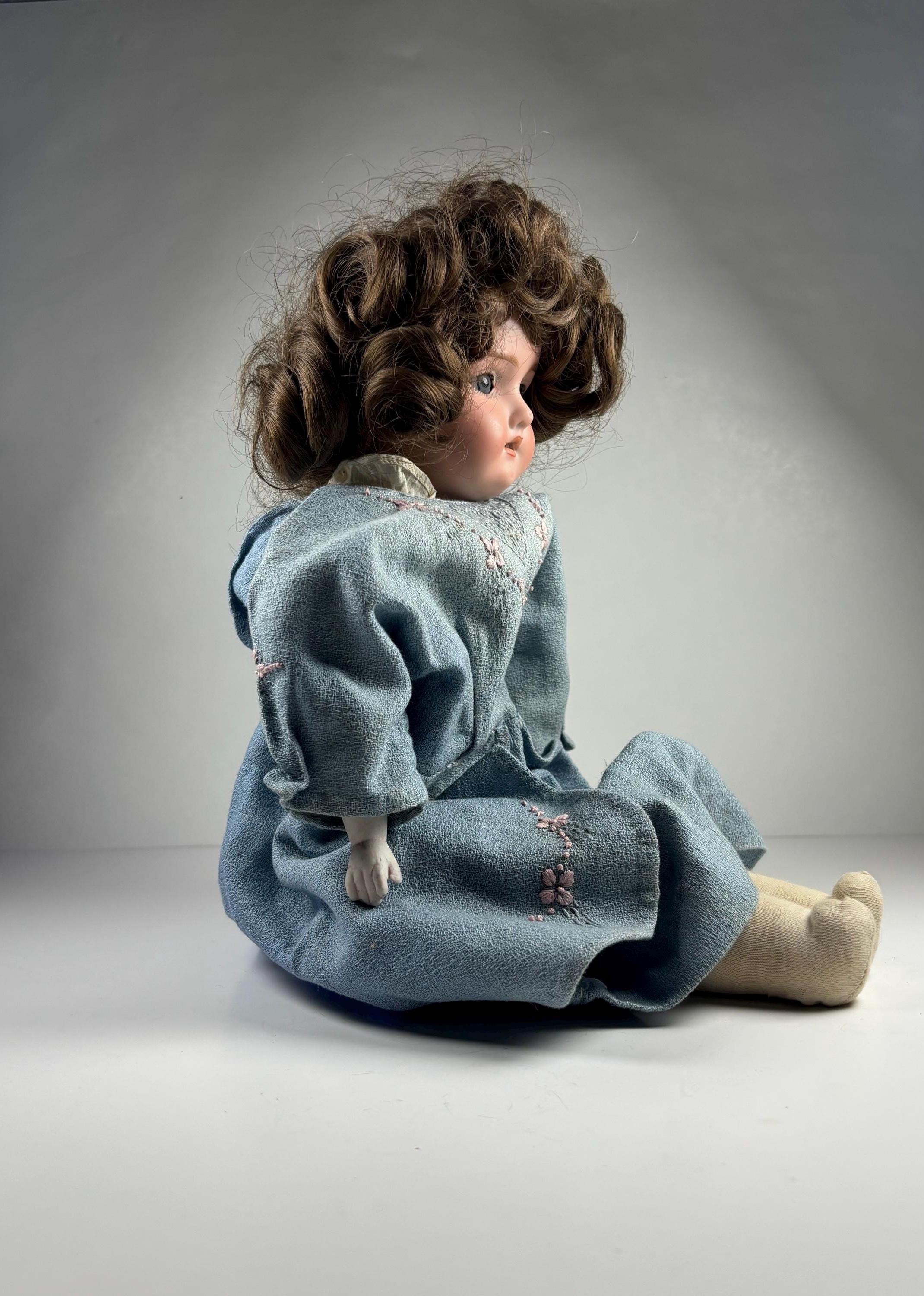 Antique 18” Bisque Porcelain Doll C.1910–1920 | Estate Found