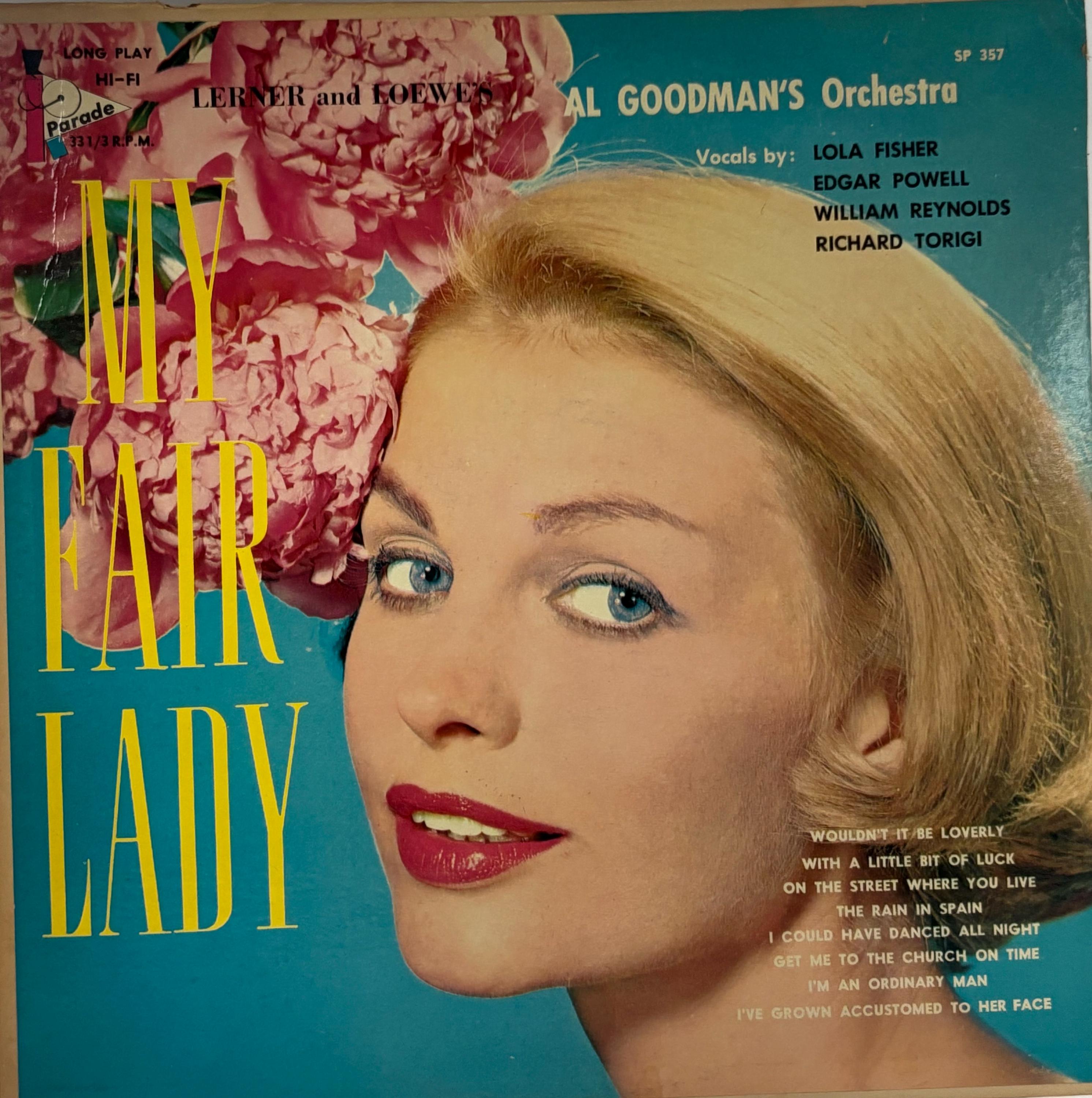 Mid Century Floral Album Art – My Fair Lady Vinyl LP – Retro Wall