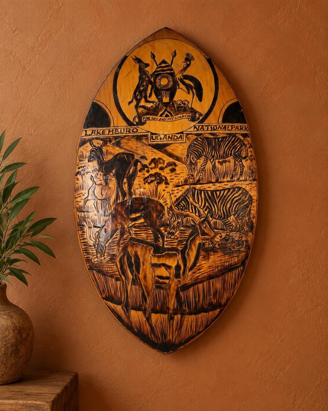 African Vintage Shield - Etsy