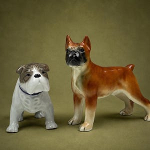 Bulldog Figurines Japan - Etsy