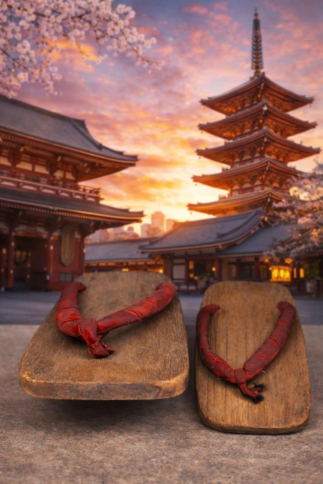 Walked Streets of Old Japan — Authentic Vintage Wooden Geta Sandals ...