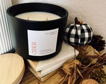 Cider scented candle