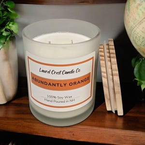 Abundantly Orange 100% Soy Wax Candle