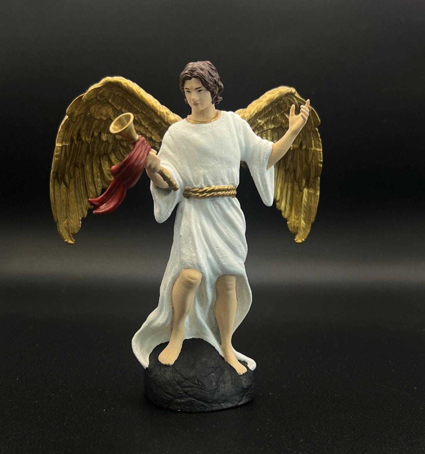 大天使ガブリエルの置物 - 手描きの3Dプリント樹脂像 - 天の