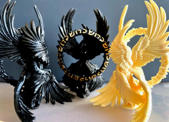 Handcrafted, Handpainted 3D Printed Seraphim Angels With Six