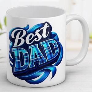 Best Dad Mug Wrap Father&#39;s day gift ,11oz and 15oz Mug, Design Sublimation, Wrap Template, Instant Digital Download PNG