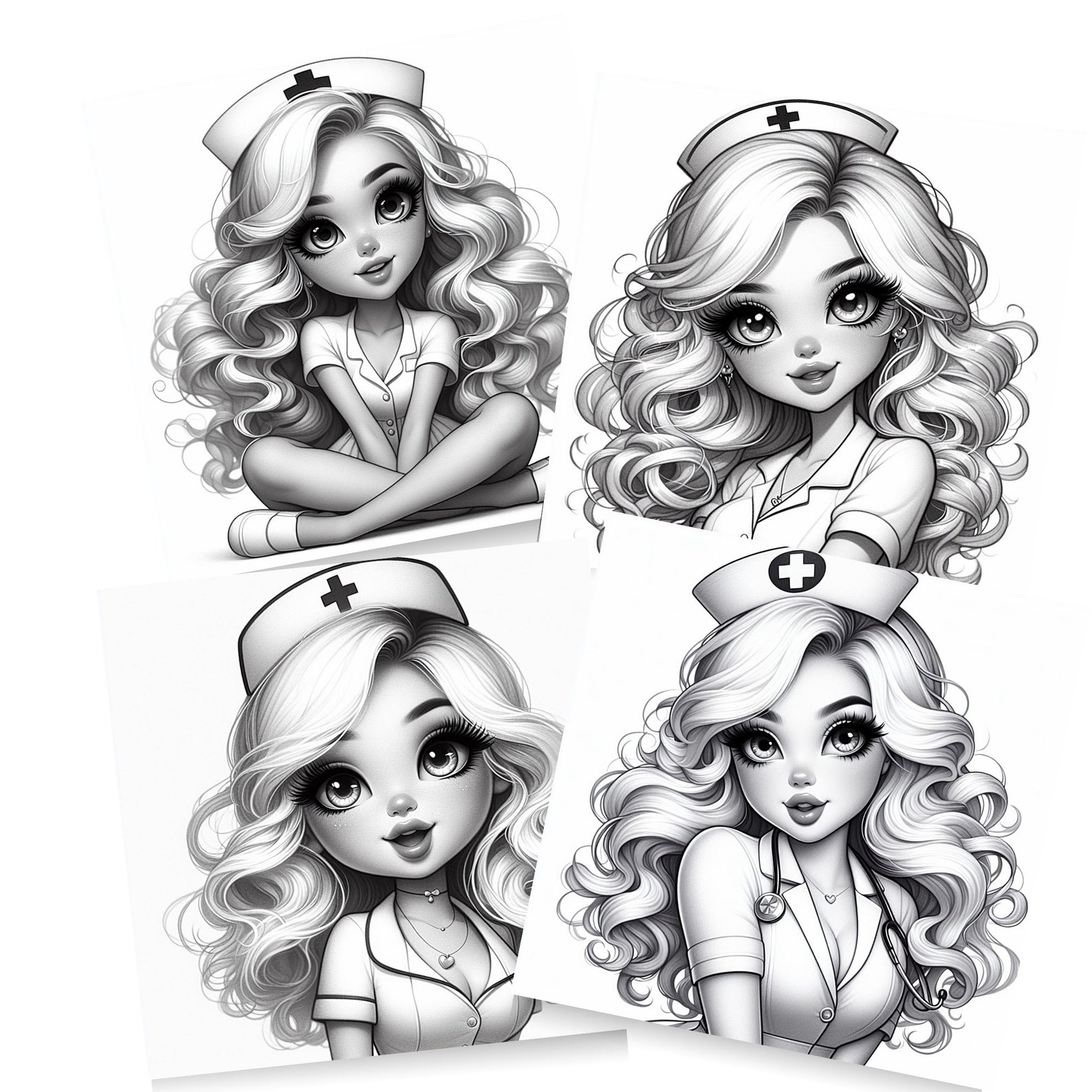 30 Coloring Pages of Nurse Coquette - Il 1588xN.5952010789 2kgx 