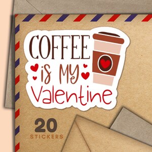 Adesivi Latte Love, set di 20 fiocchi di adesivi per posta felice, graziosi articoli per amici di penna per etichette di posta ordinaria per decorare buste